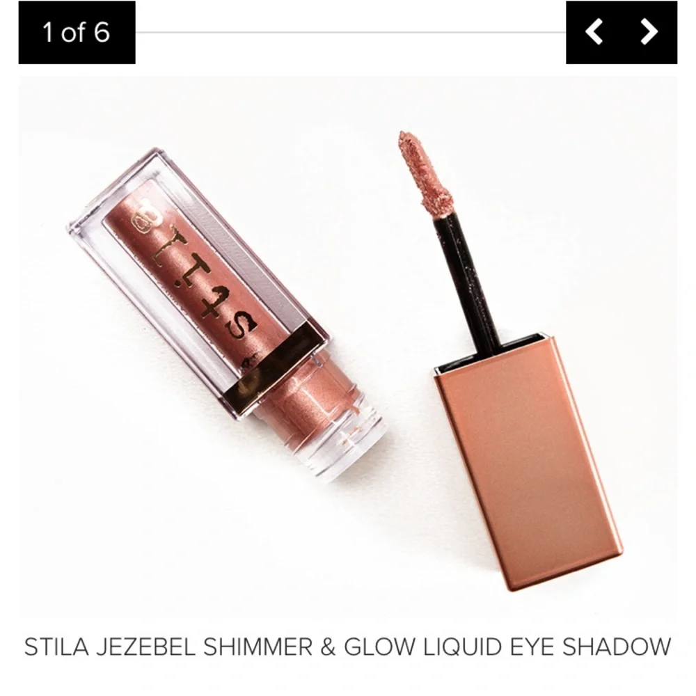 NEW Stila Shimmer & Glow Liquid Eyeshadow Glitter 0.153 fl oz 4.5 mL Jezebel NIB
